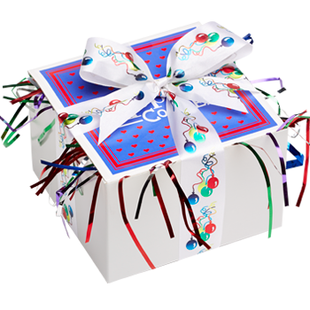 Balloon Ribbon Cookie Gift Box