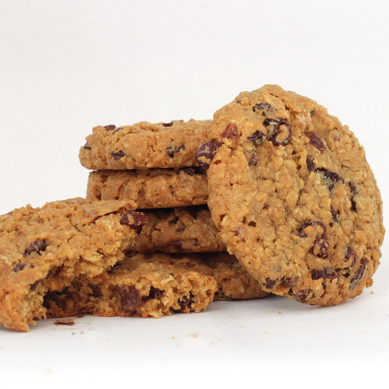 Stack of Oatmeal Raisin Cookies