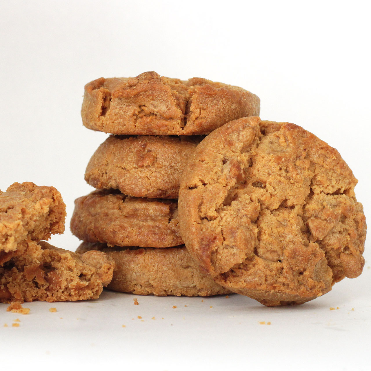 Stack of Peanut Butter Cookies