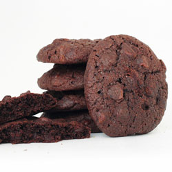 Stack of Double Fudge Cookies