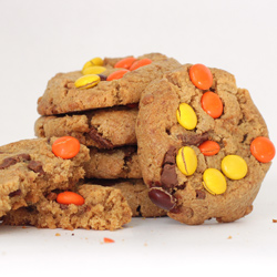 Stack of Peanut Butter Milk Chocolate Cookies