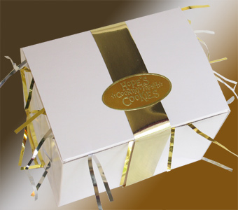 gold ribbon box