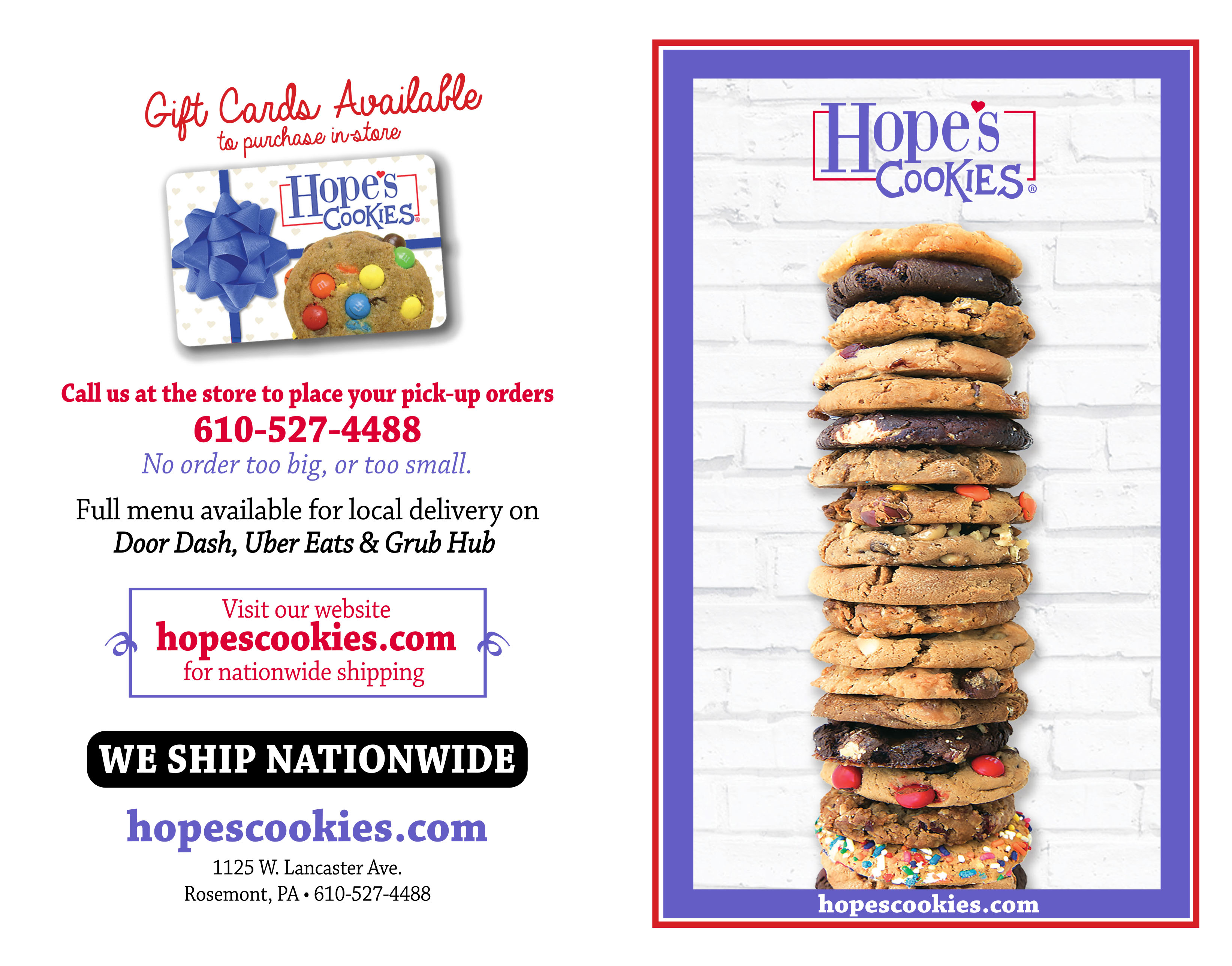 Hope's Cookies Every Day Brochure February 2023 - Page 1