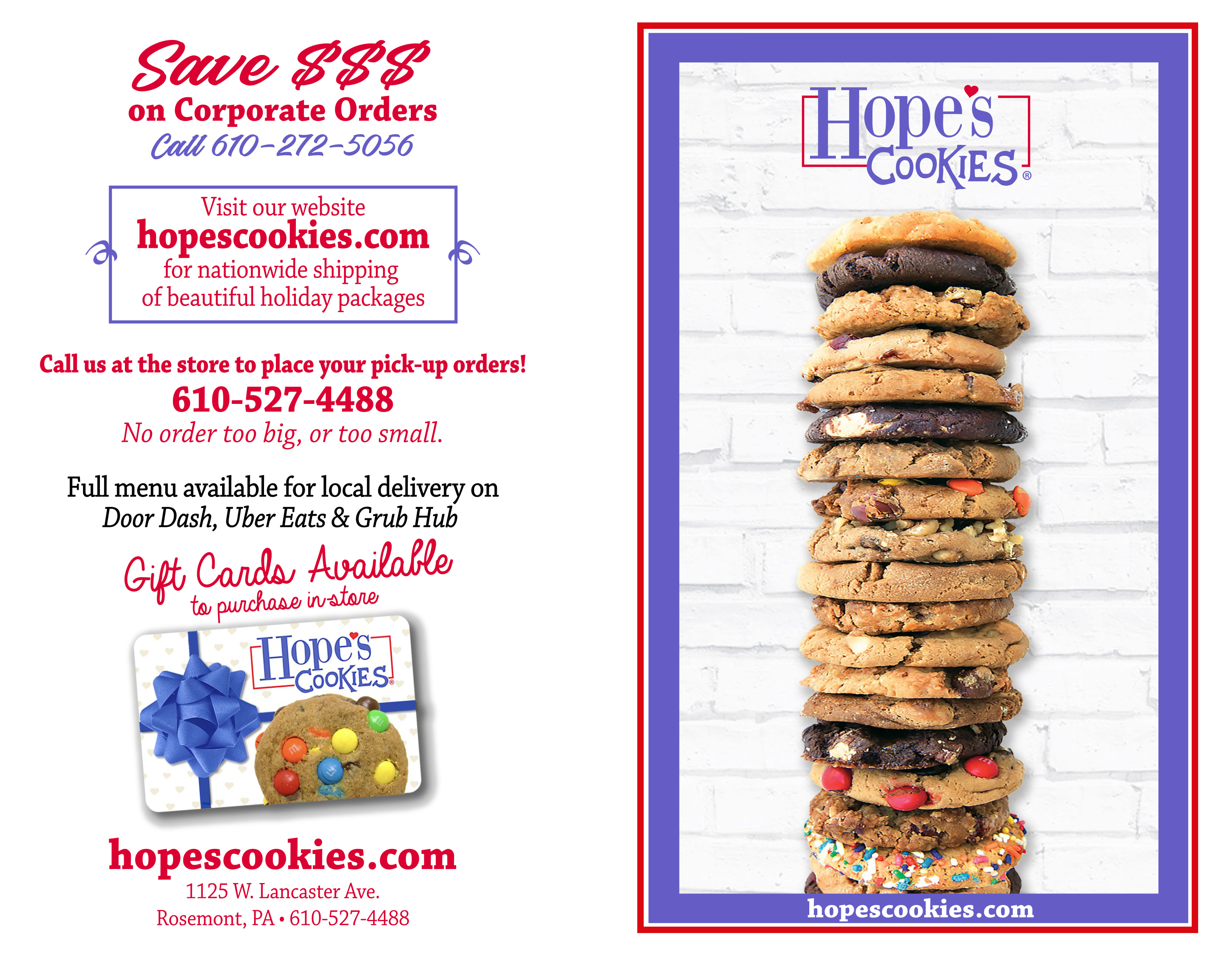 Hope's Cookies Every Day Brochure January 2026 - Page 1