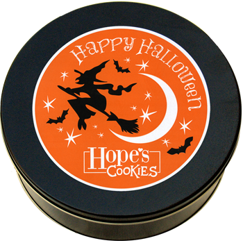Halloween Cookie Gift Tin in Black
