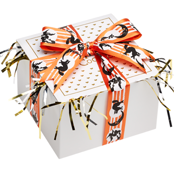 Halloween Cookie Gift Box with Ribbon