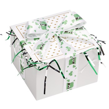St. Patrick's Day Hat Ribbon Cookie Gift Box