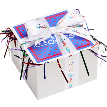 Congratulations Cookie Gift Box with Ribbon