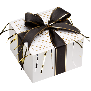 Tuxedo Cookie Gift Box with Ribbon