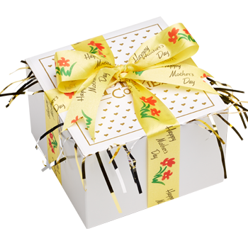 Mother's Day Yellow Ribbon Cookie Gift Box