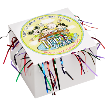 Earth Day Cookie Gift Box with Tinsel