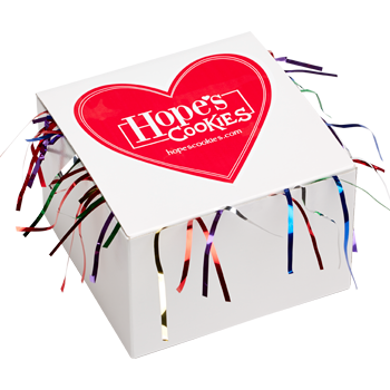 Gluten Free Big Red Heart Tinsel Box