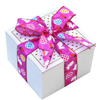 Pink Bunny Ribbon Box