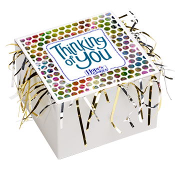 Thinking of You Cookie Gift Box with Tinsel