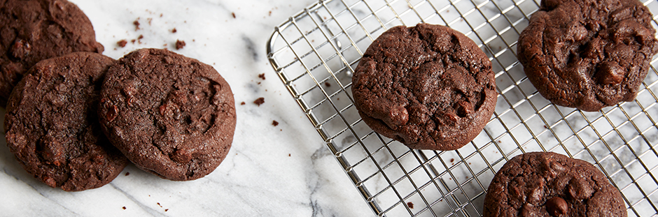 Chocolate Fudge Cookies on Table